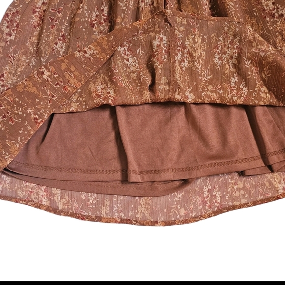 ANDREE BY UNIT Brown Long Sleeve Sundress Wedding Guest - Picture 13 of 15